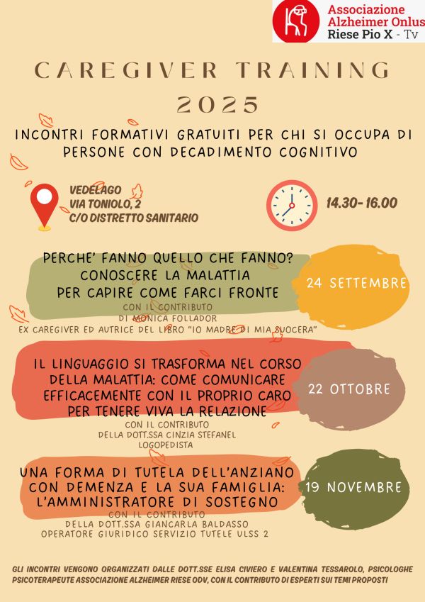 2025 11 19 Locandina Caregiver Training 2025