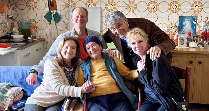 CIAO stydy researchers with 101 years old nicolina