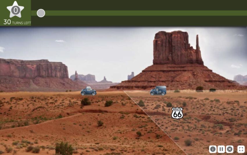 Double decision easy level Image by BrainHQ