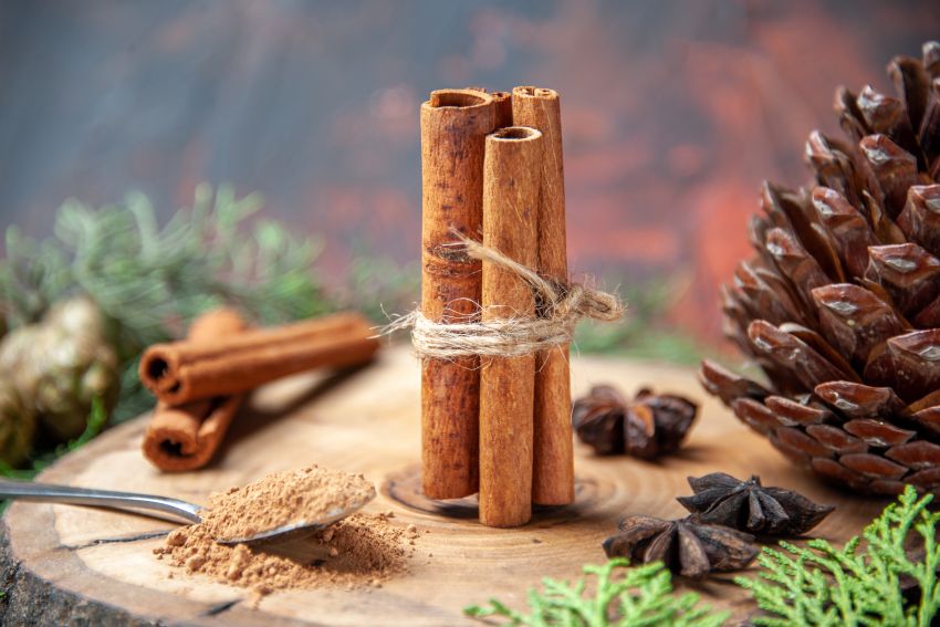 cinnamon sticks powders pinecone anises
