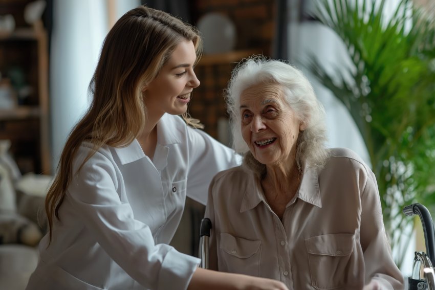 health worker taking care elderly patient image by freepik com