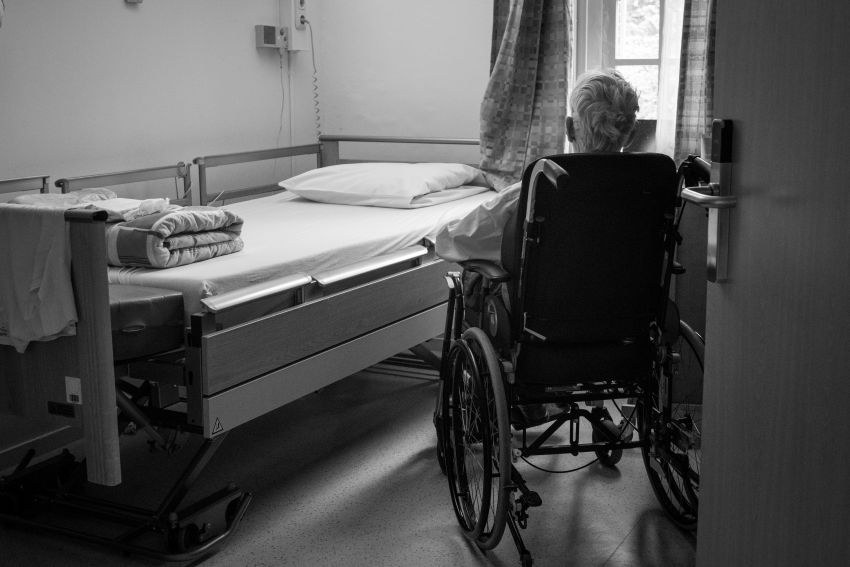 senior man in hospital or home care Image by annabel podevyn on unsplash