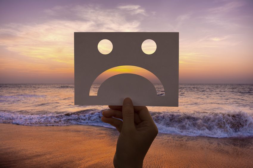 sundowning sad depressed fail down perforated paper 